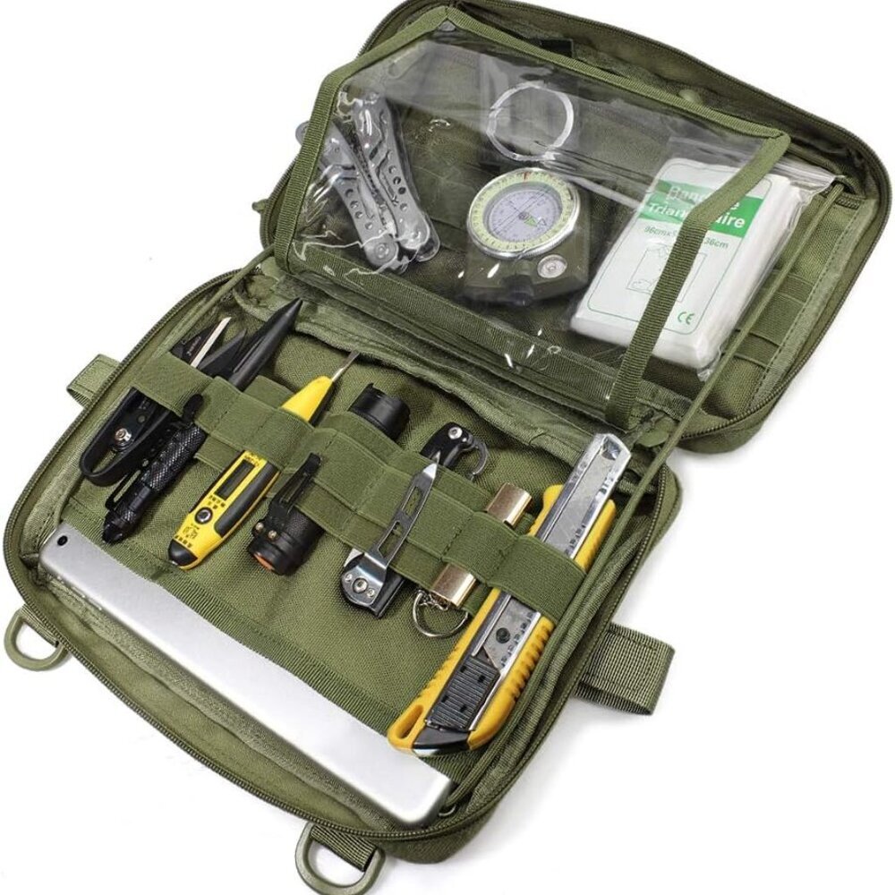 Tactical Admin Molle Pouch, Medical EDC EMT Utility Bag Shell Design Attachment - Picture 1 of 7